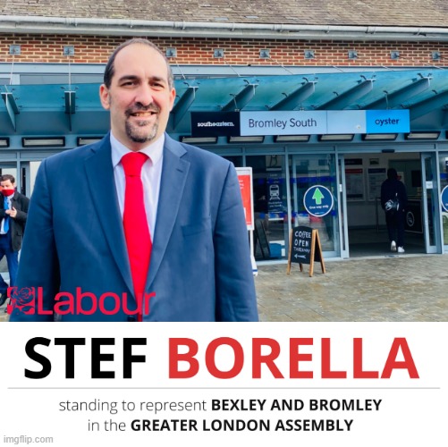 Stef Borella Outside Bromley South Station