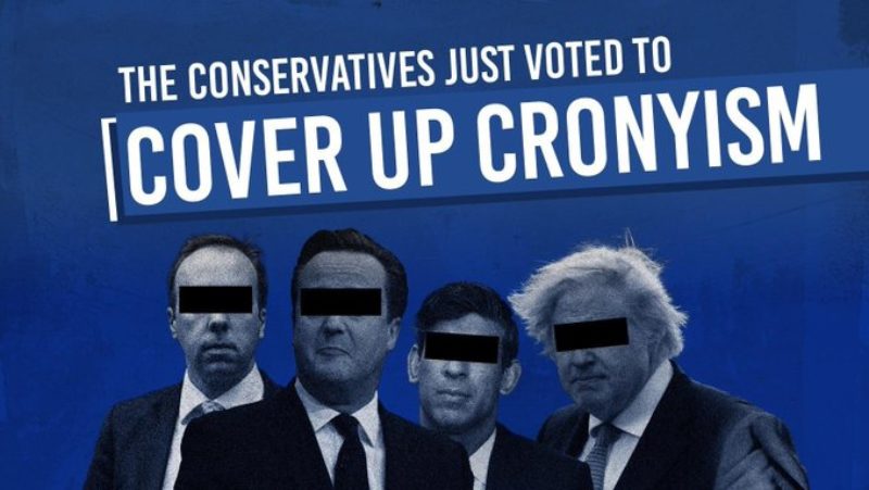 The Conservatives Just Voted to Cover-up Cronyism - #TosrySleaze 