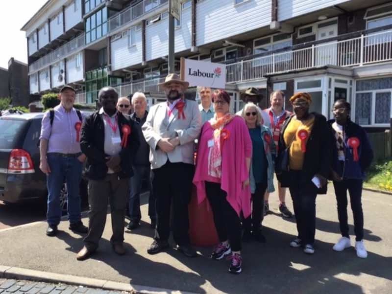 Campaigners on the Rookery Gardens Estate