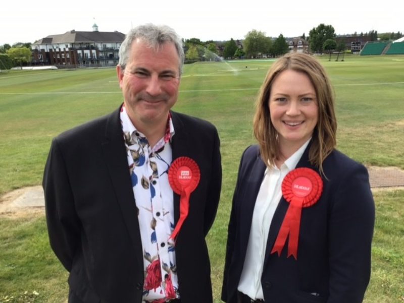 Cllr Chris Price and Cllr Rebecca Wiffen who won in St Paul